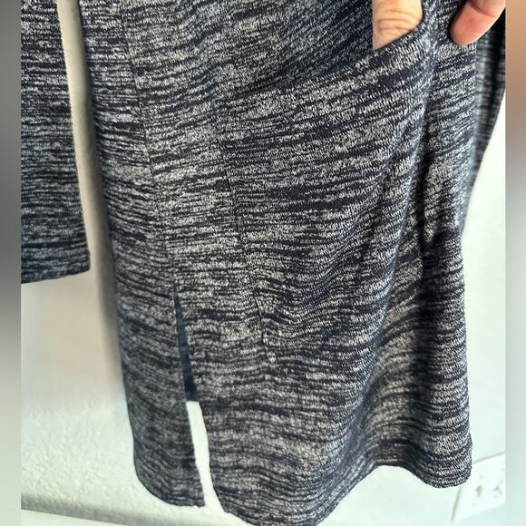 NEW Banana Republic Navy Blue Space Dye Cardigan Sweater Grandma Pockets Preppy - Picture 4 of 7